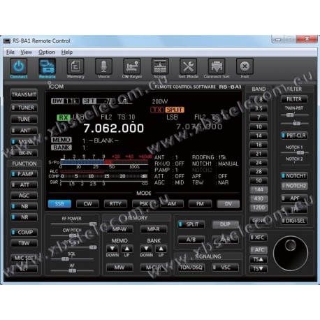 ICOM - RS-BA1 - Logiciel de contrôle à distance IP