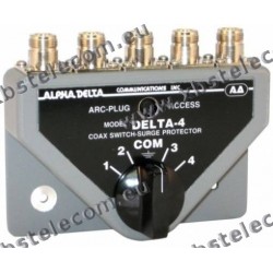 ALPHA DELTA - DELTA-4B/N - Koaxialer 4-Wege-Schalter mit N-Anschluss (1.500 Watt Dauerstrich)