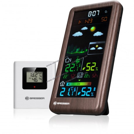 BRESSER - RC Weather Station Neomeo V wood-effect