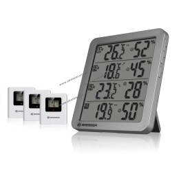 BRESSER - Quadro NV Thermo-Hygrometer grey